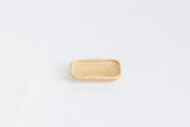 竹聲館 透かし網代 盛りかご 長方形 小 ｜くらすこと公式オンラインストア