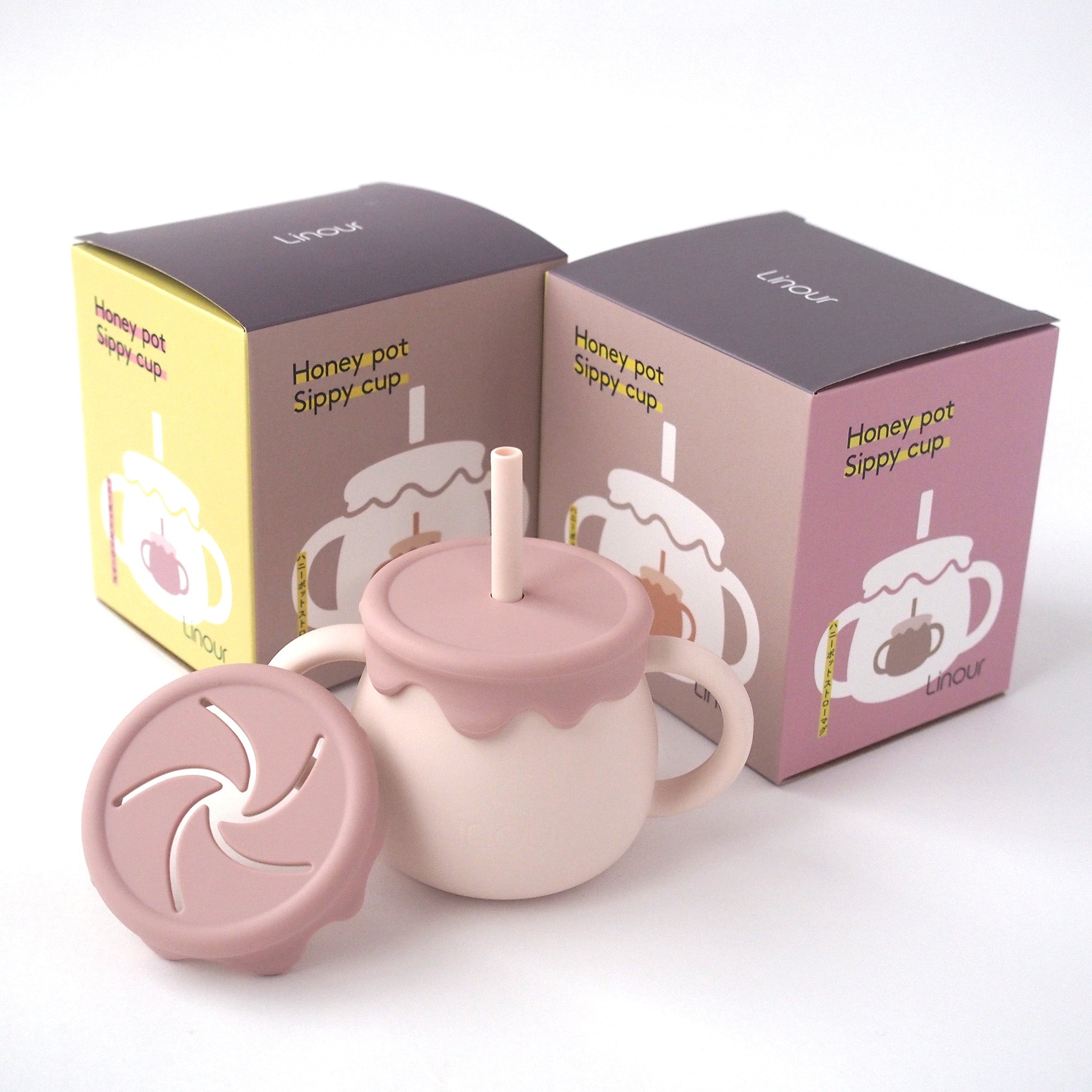 3wayハニーポット ストローマグ ~ 1歳誕生日などのギフトに ~