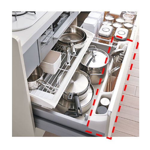 アシストポケット収納 - フロアーキャビネット - キッチン部品 - キッチン