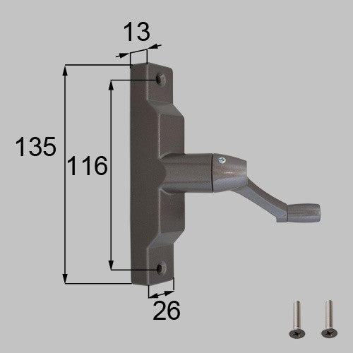 LIXIL・トステム オペレーターハンドル 窓（サッシ）部品 [FNMB026