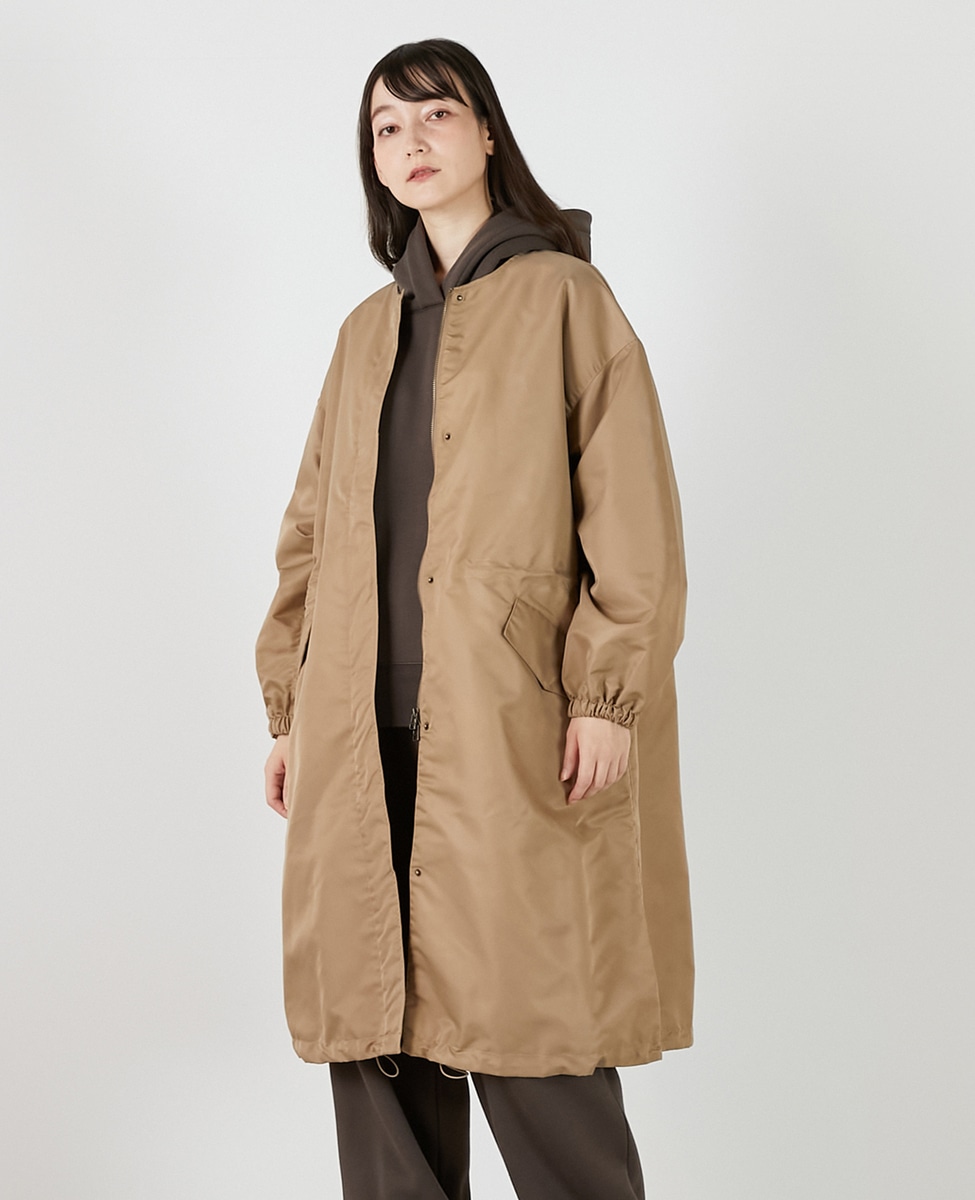 ナイロンクルーネックドロストコート｜LOGEMENT DE CLAIRE（ロジュ