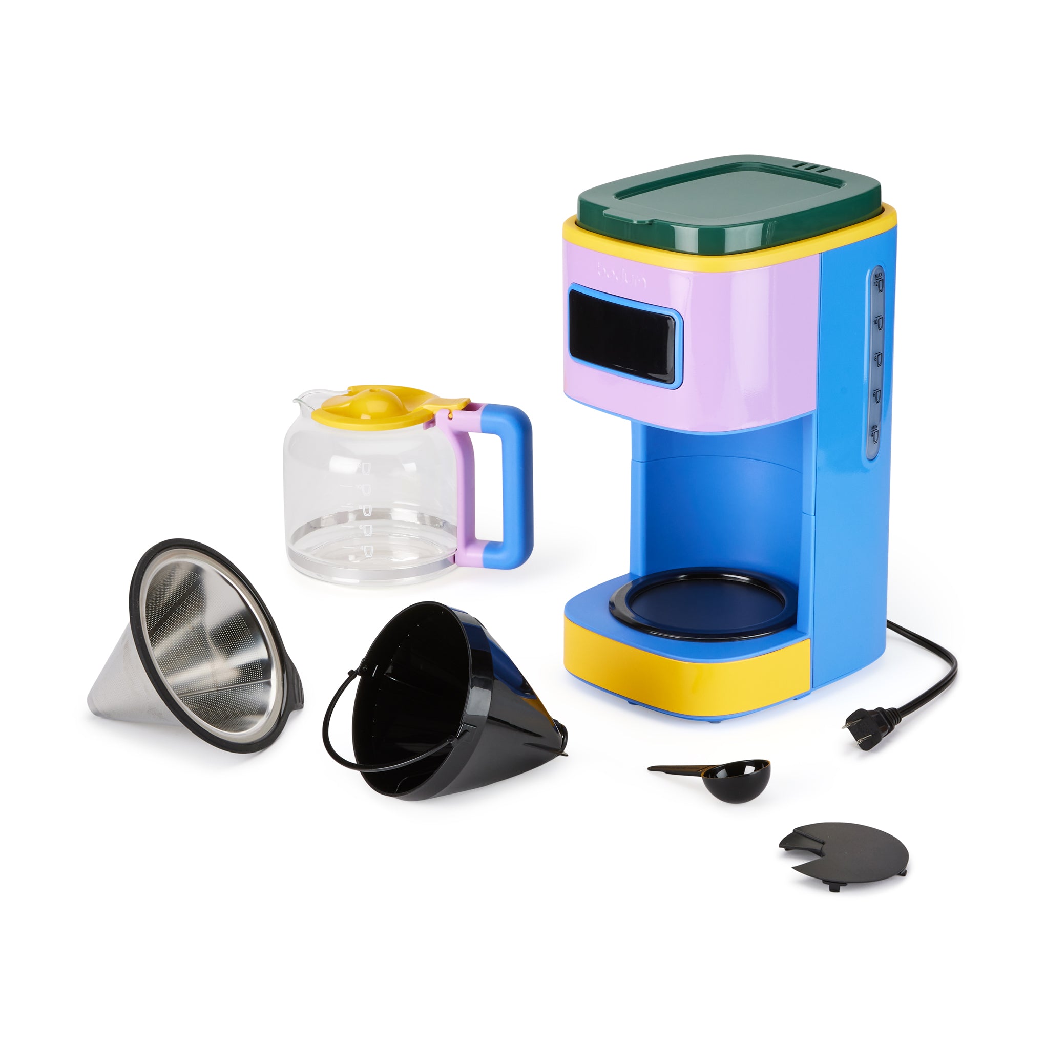 Bodum Programmable 12-Cup Coffee Maker - Blue/ Multi – MoMA Design