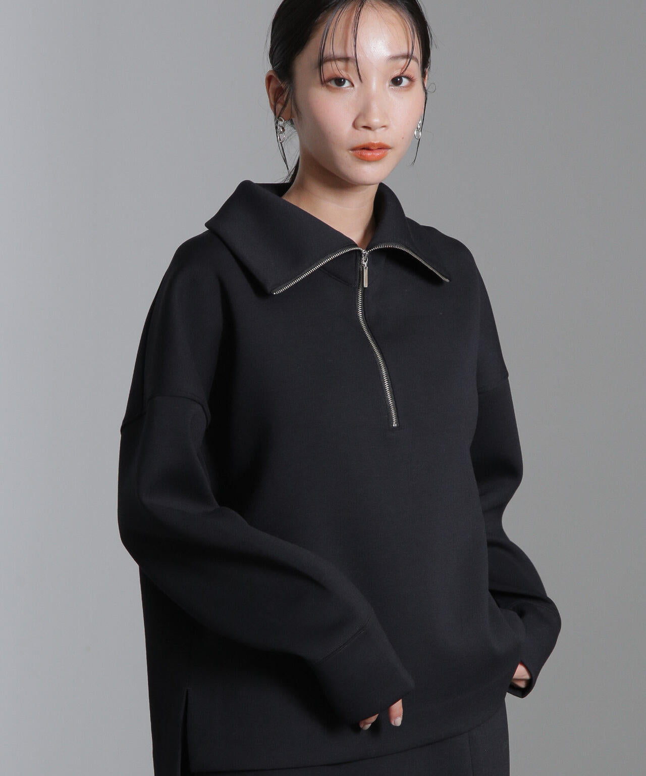 ダンボール ハーフジップ プルオーバー ( セットアップ 可)