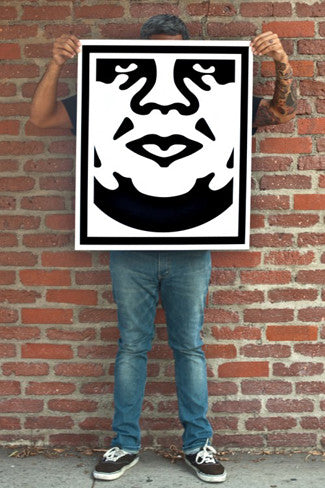 OBEY 3-FACE (White) Signed Lithograph Set – OBEY GIANT