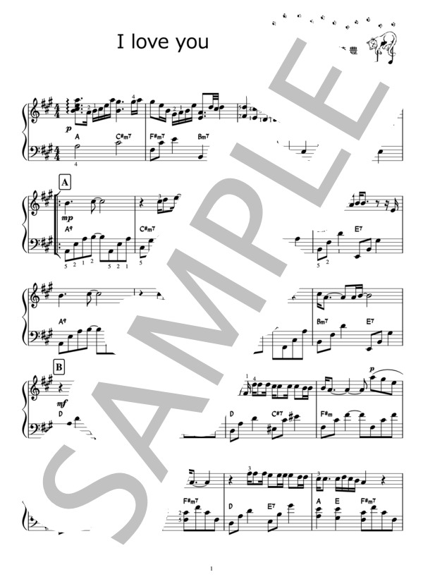 楽譜】I LOVE YOU / 尾崎豊 / 尾崎 豊 (ピアノソロ / 初〜中級