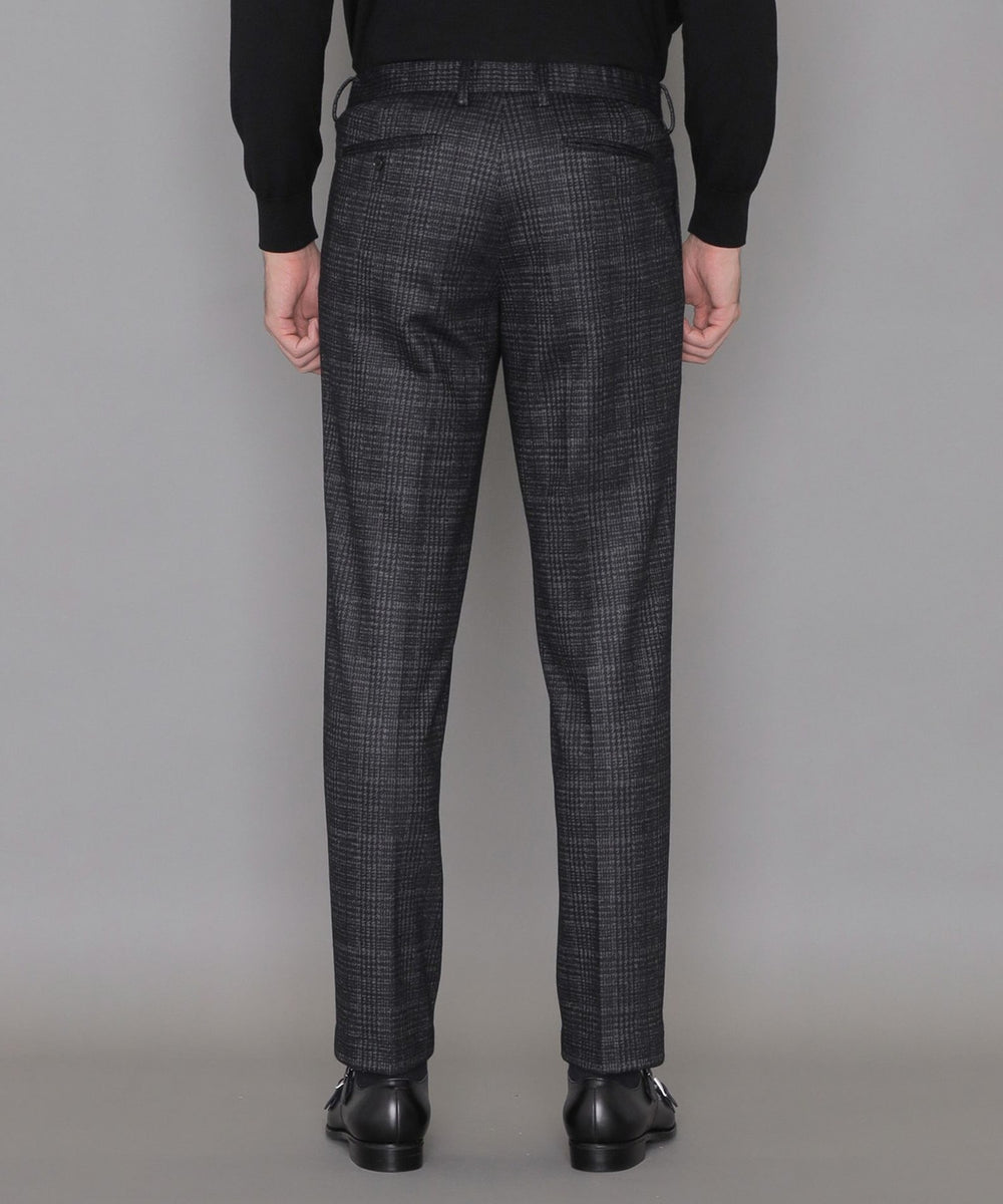 LEON掲載】【FLEX JERSEY】グレンチェックセットアップパンツ(パンツ