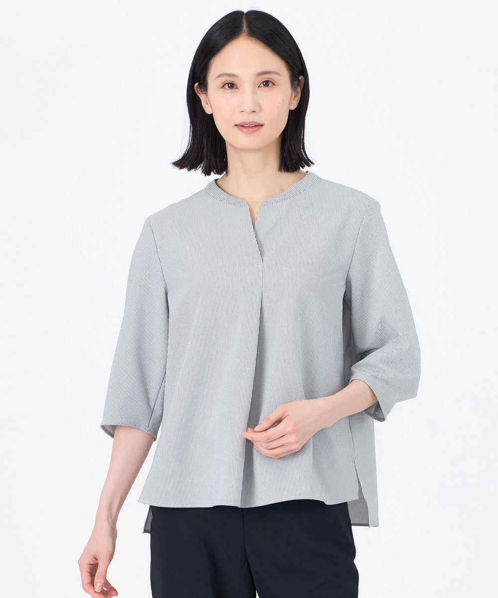 ウォッシャブル】【吸水速乾】クールマックスサッカープルオーバー