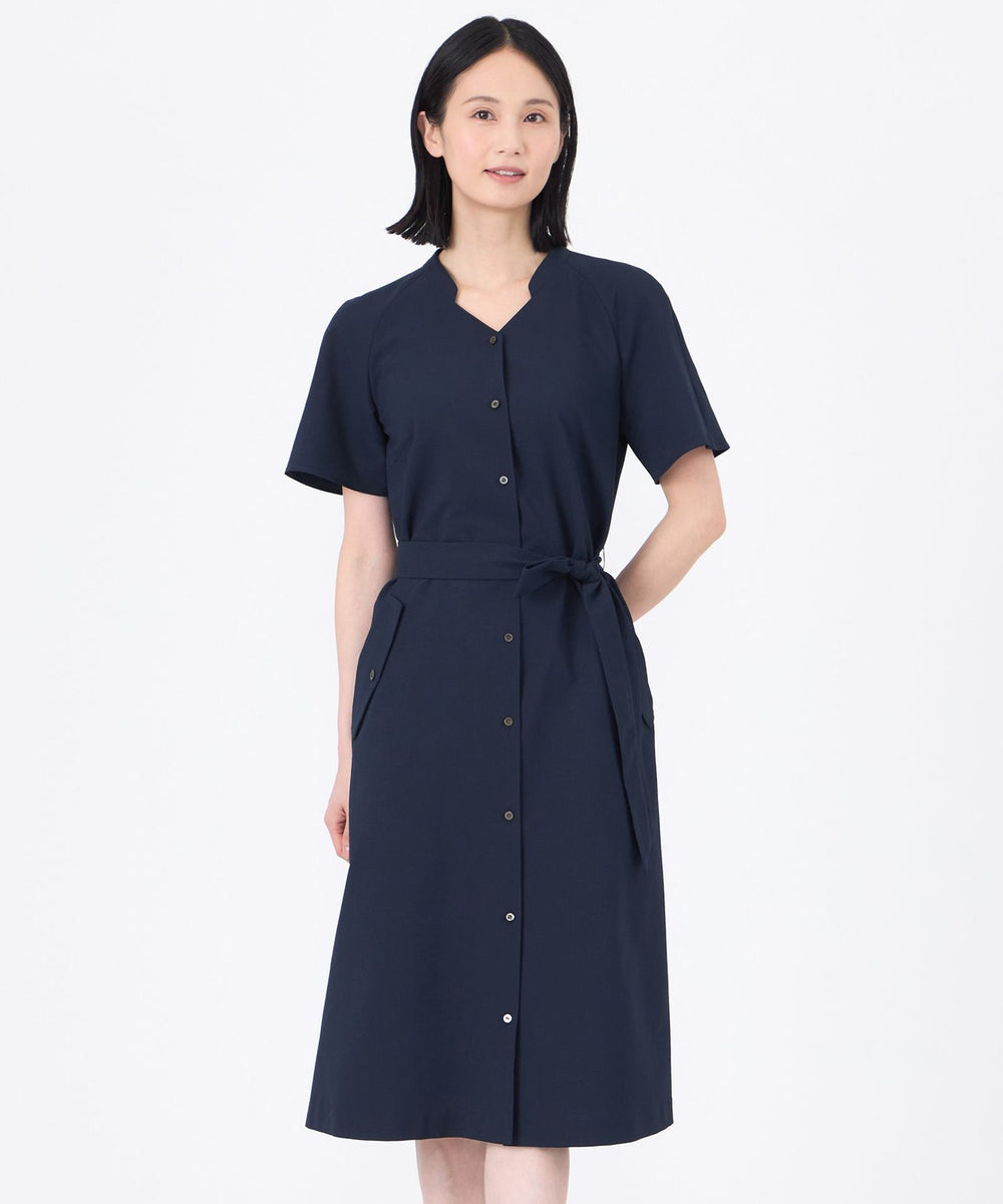 ウォッシャブル】【吸水速乾】クールマックスサッカーワンピース