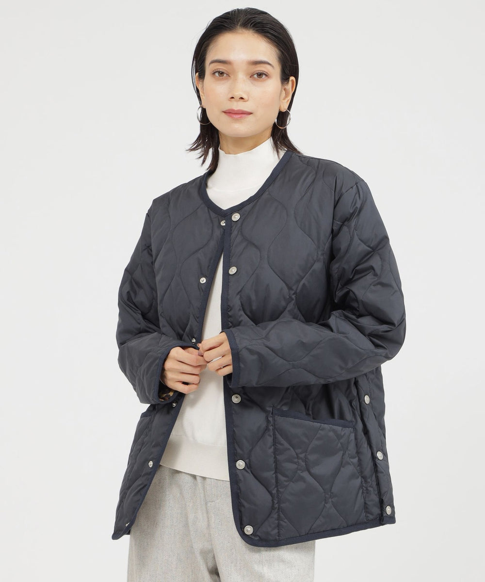 防風性】【ウォッシャブル】キルティングダウンジャケット(コート