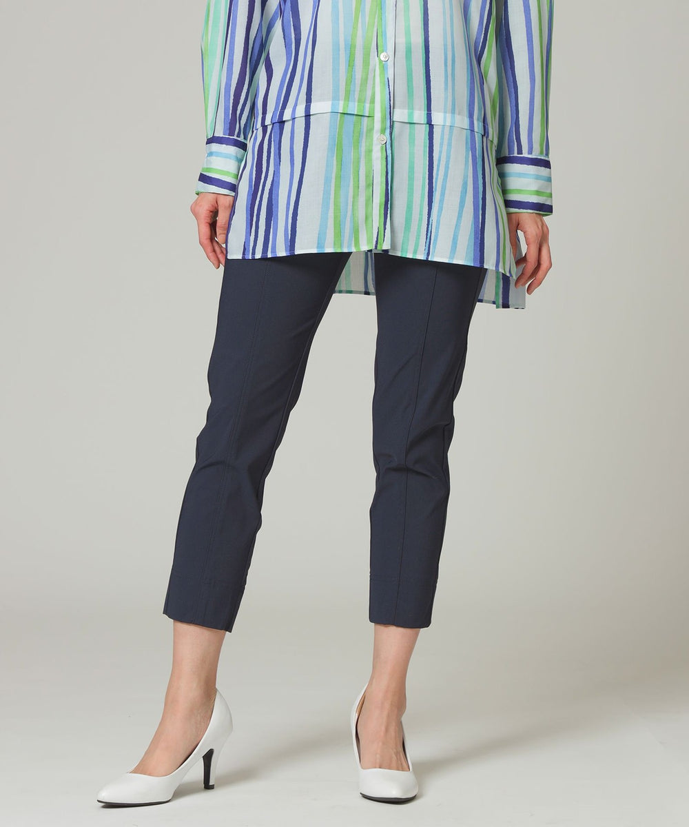 ウォッシャブル】【接触冷感】メリルハイテンションクロップドパンツ