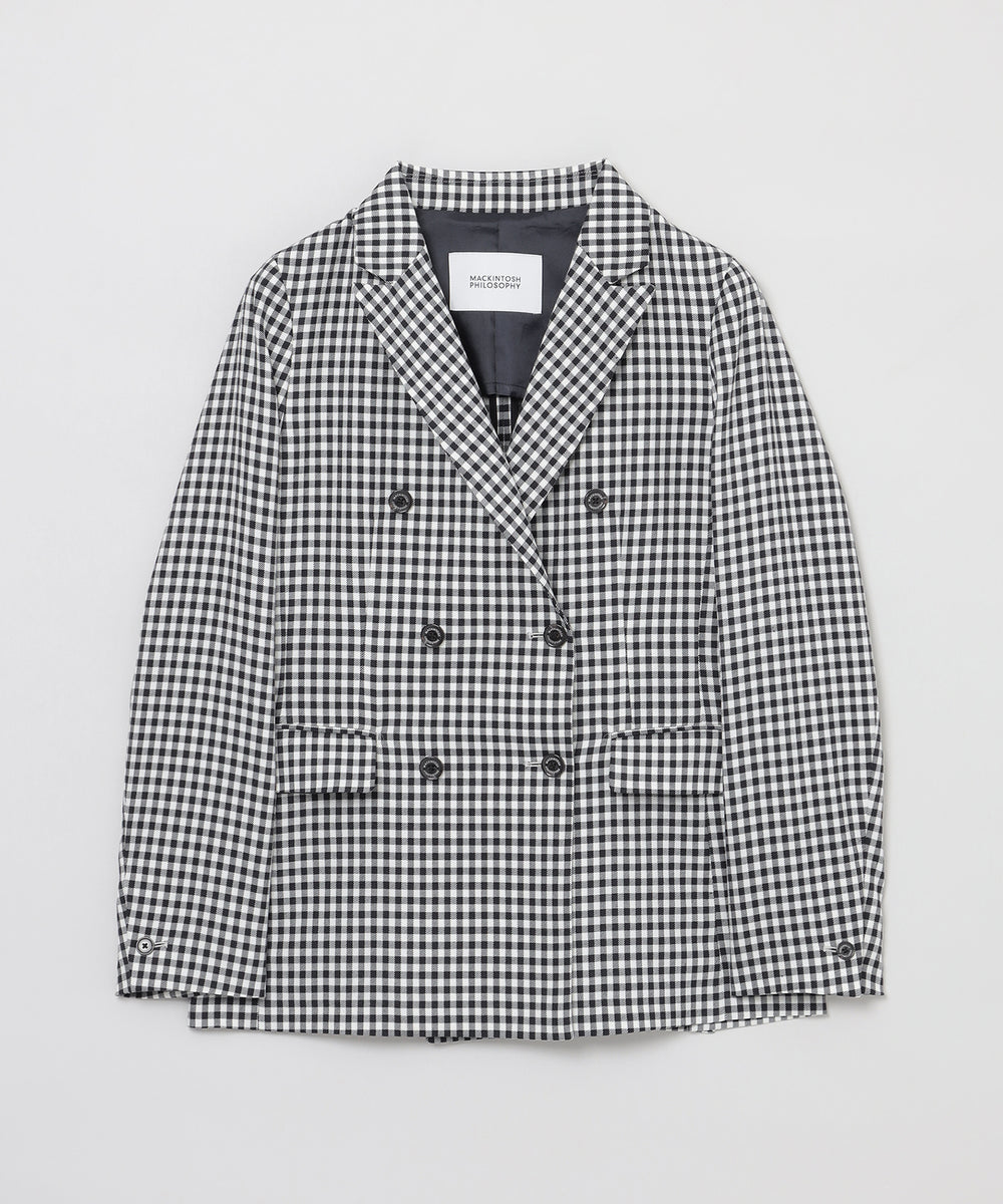 ギンガムチェックダブルブレストジャケット(ジャケット)｜MACKINTOSH