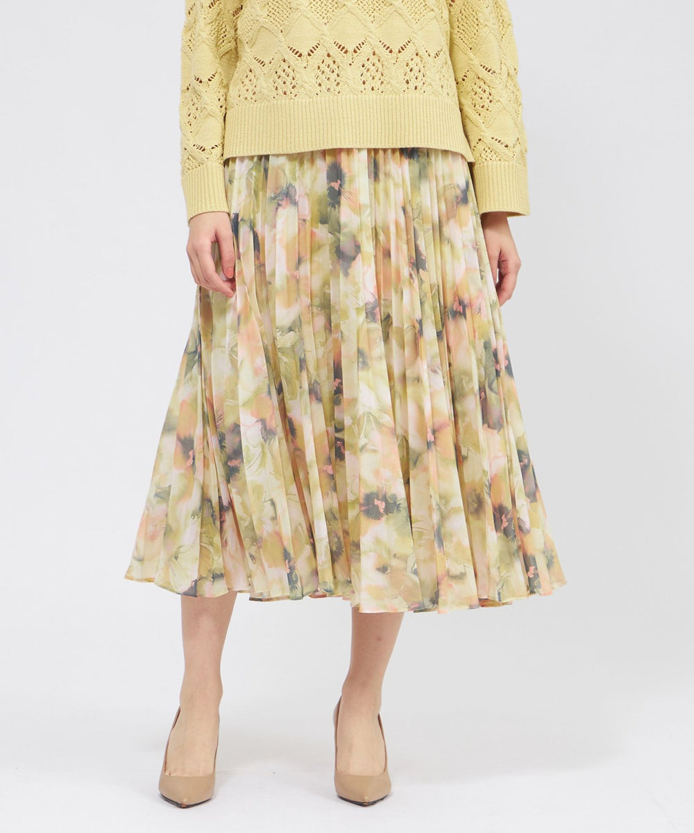 グラフィカルフラワー プリーツスカート(スカート)｜EPOCA(エポカ)の