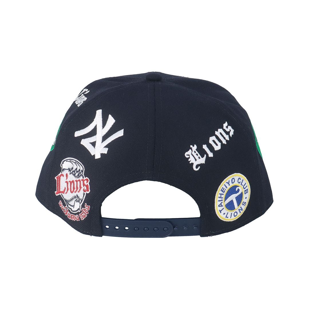 NEW ERA]9FIFTY ネイビー チームロゴオールオーバー: キャップ | 埼玉