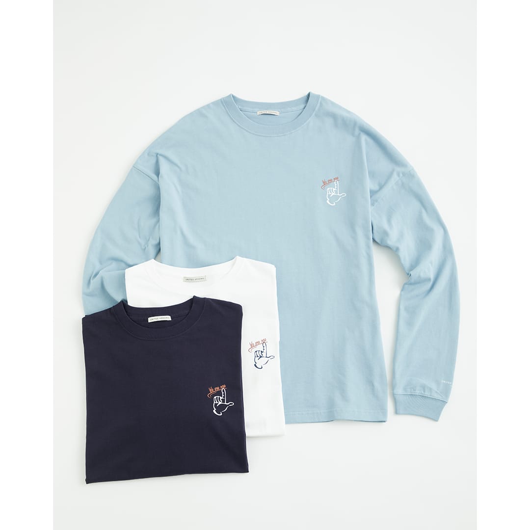 UNITED ARROWS×LIONS ロングスリーブTシャツ(ホワイト)(M): アパレル