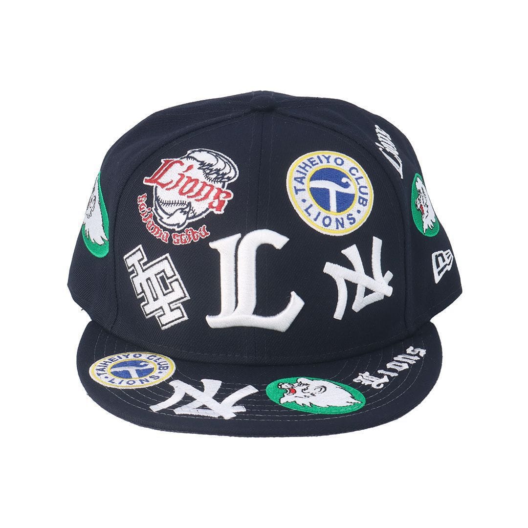 NEW ERA]9FIFTY ネイビー チームロゴオールオーバー: キャップ | 埼玉