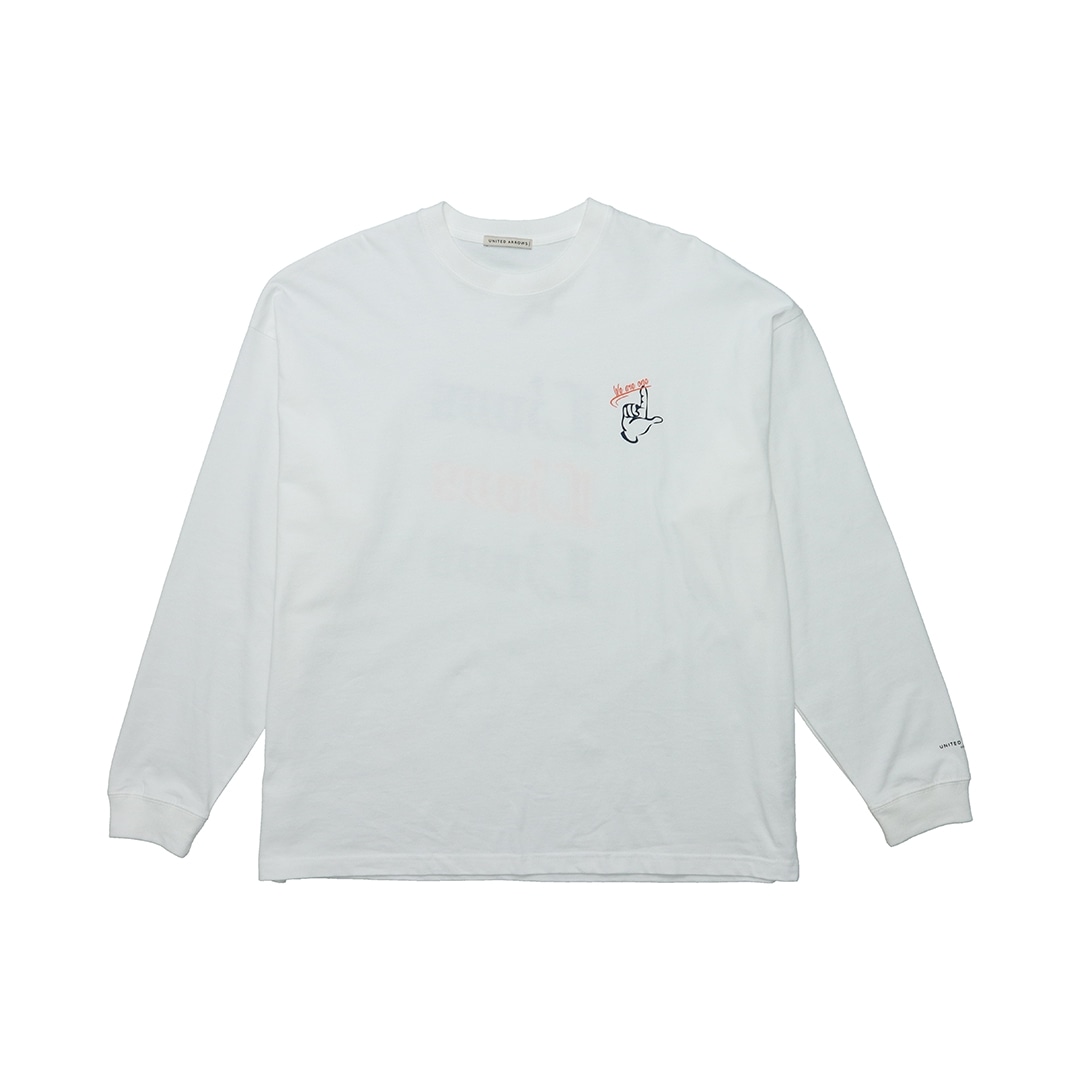 UNITED ARROWS×LIONS ロングスリーブTシャツ(ホワイト)(M): アパレル