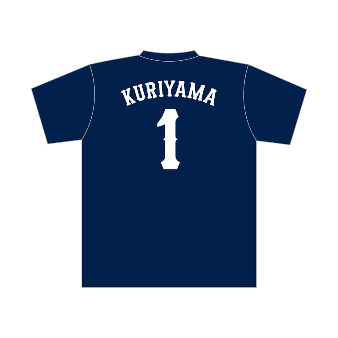 予約】プレイヤーズTシャツ ネイビー×ホワイト(定番8選手+背番号なし