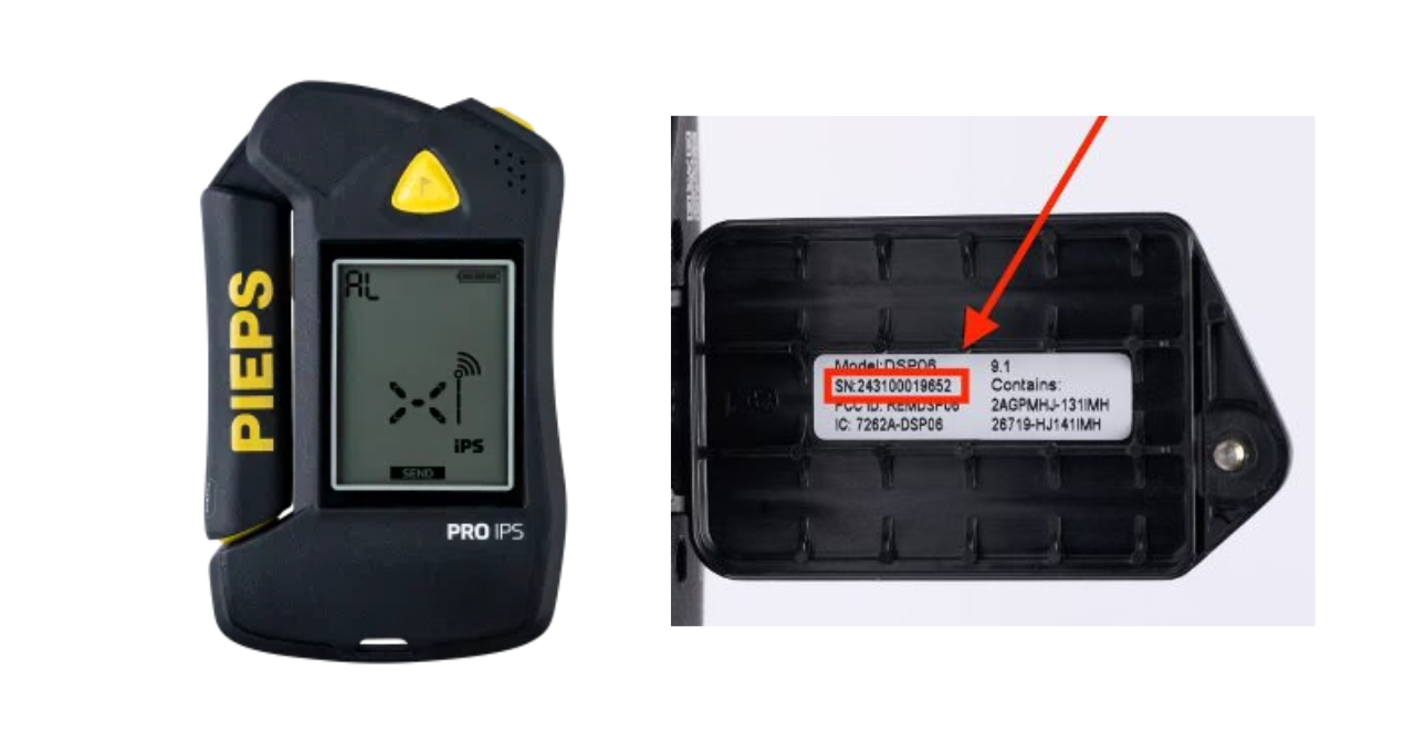 PIEPS FreeRide 雪崩ビーコン グレー/イエロー PIEPS FreeRide 雪崩