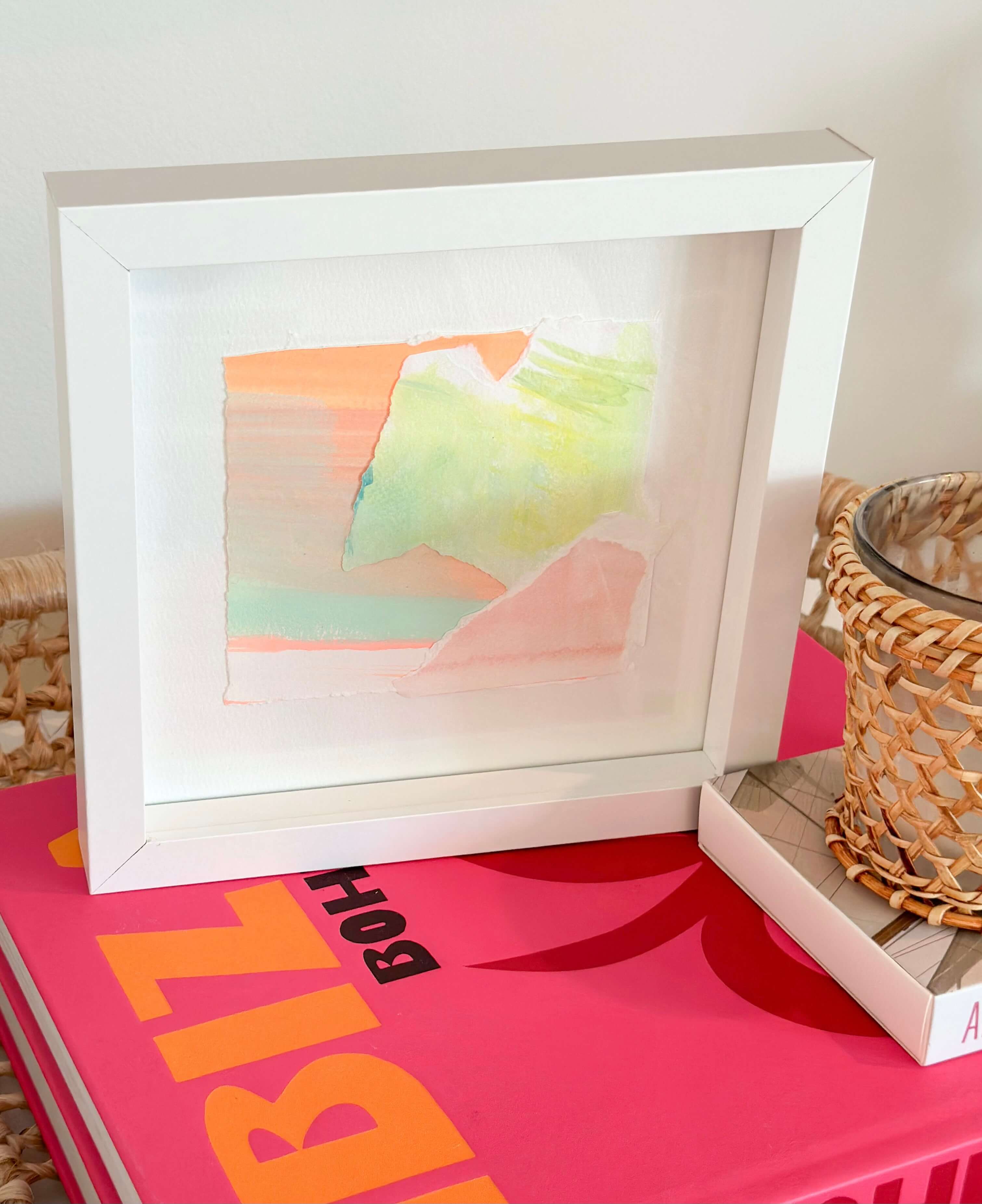 Torn Paper Pastel Abstract Artwork 1 | Steph Musur Designs