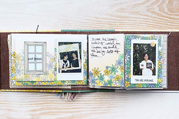 ミニアルバムの復習をしながらスクラップブッキングまつり横浜の写真