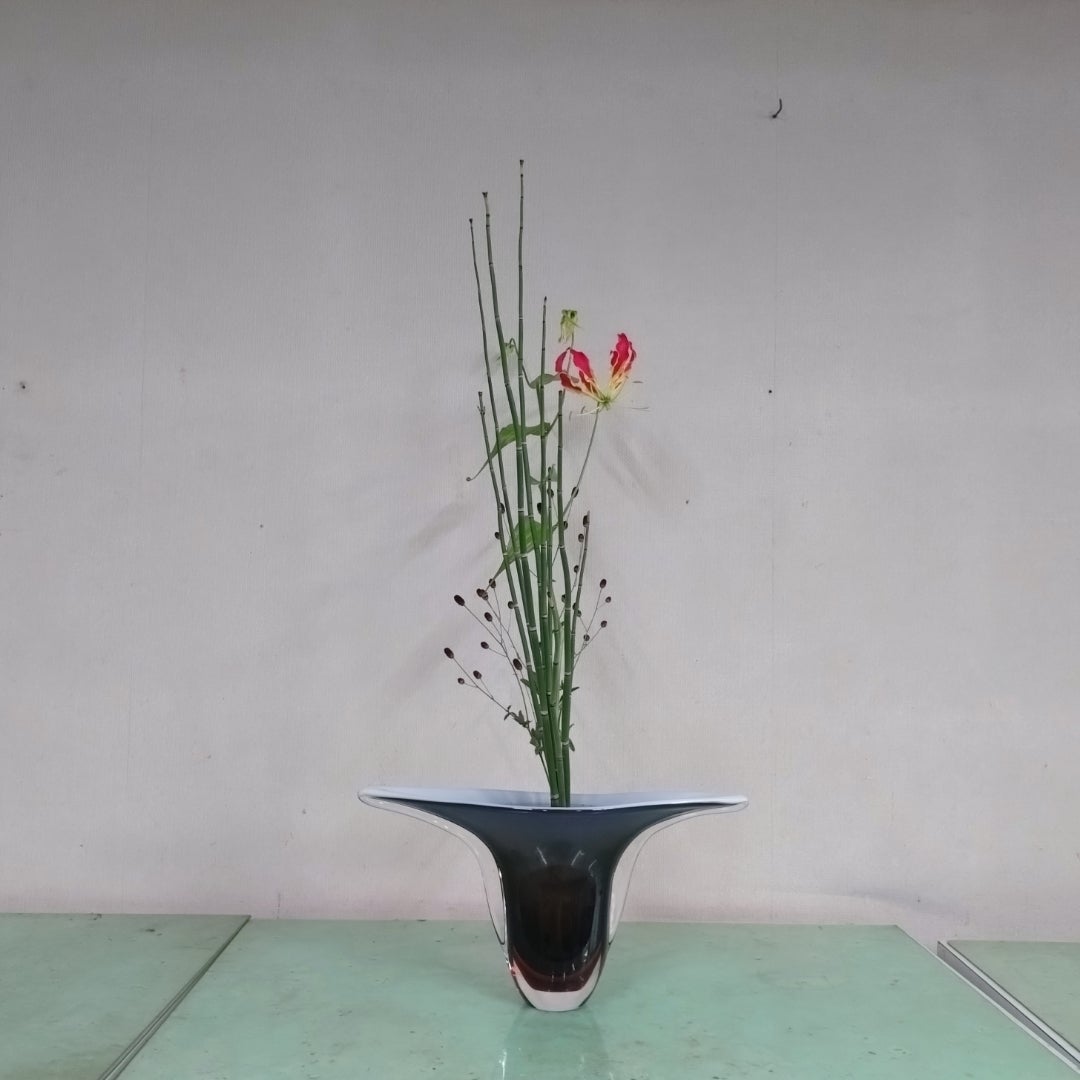 いけばな】生花新風体＊グロリオサ トクサ ワレモコウ＊お稽古☆8/23