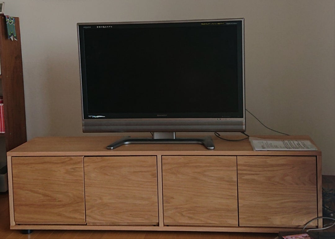 無印良品のユニットシェルフとテレビ台 | 毎日を楽しく暮らす