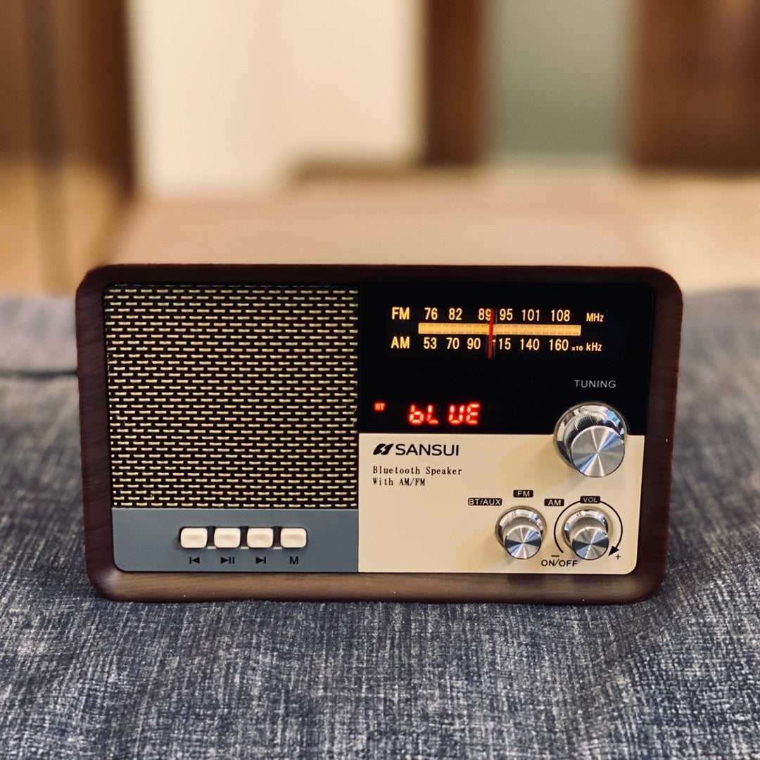 1950年代レトロテイストSANSUI Bluetoothラジオスピーカー「MSR-1