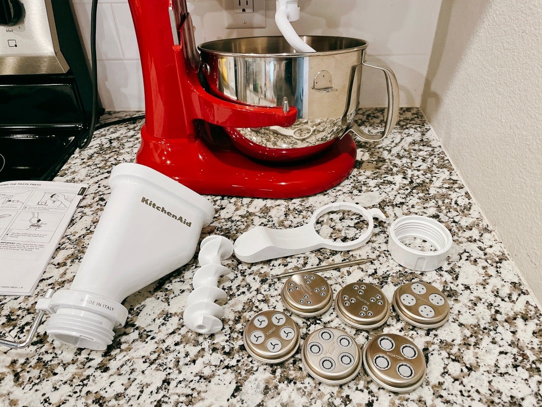生パスタに挑戦KitchenAidキッチンエイド パスタスタンド ショート