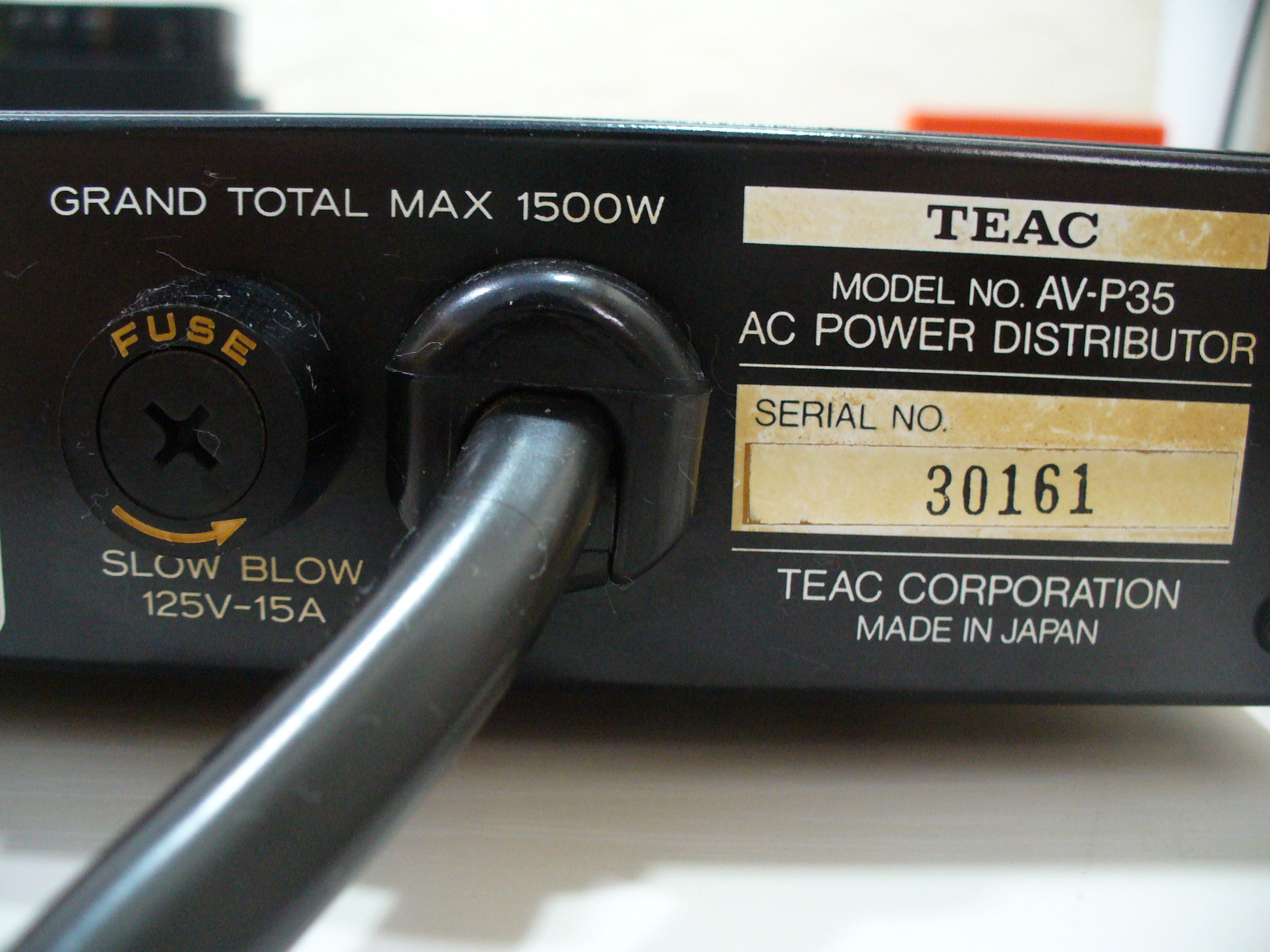 TEAC AV-P35 パワーディストリビューター | いつみくんの日々