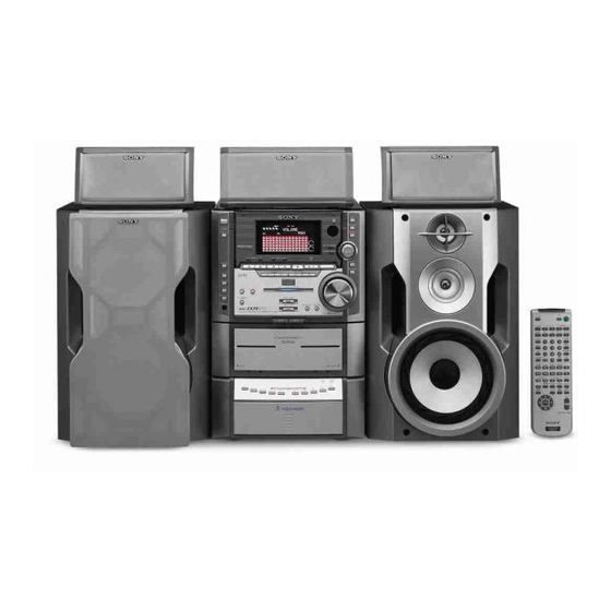 SONY MHC-ZX70DVD OPERATING INSTRUCTIONS MANUAL Pdf Download