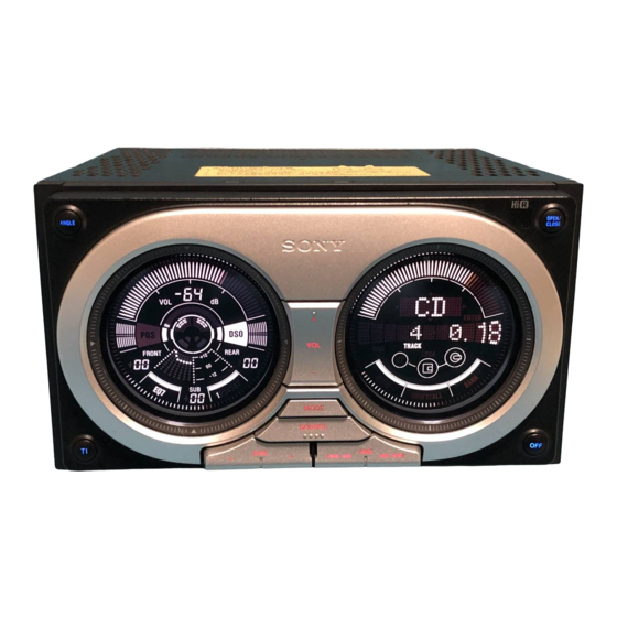 Sony WX-7700MDX Manuals | ManualsLib