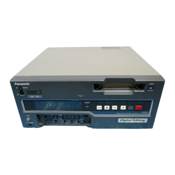 PANASONIC DVCPRO AJ-D455P SERVICE MANUAL Pdf Download | ManualsLib