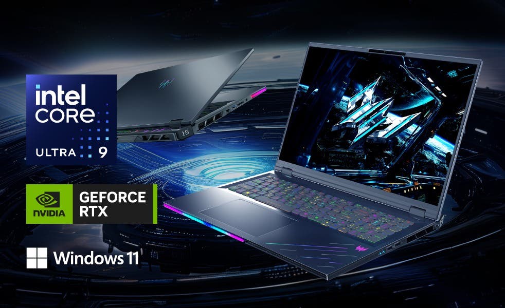 Acer Predator Helios 18 AI Windows 11 Proゲーミングノートパソコン