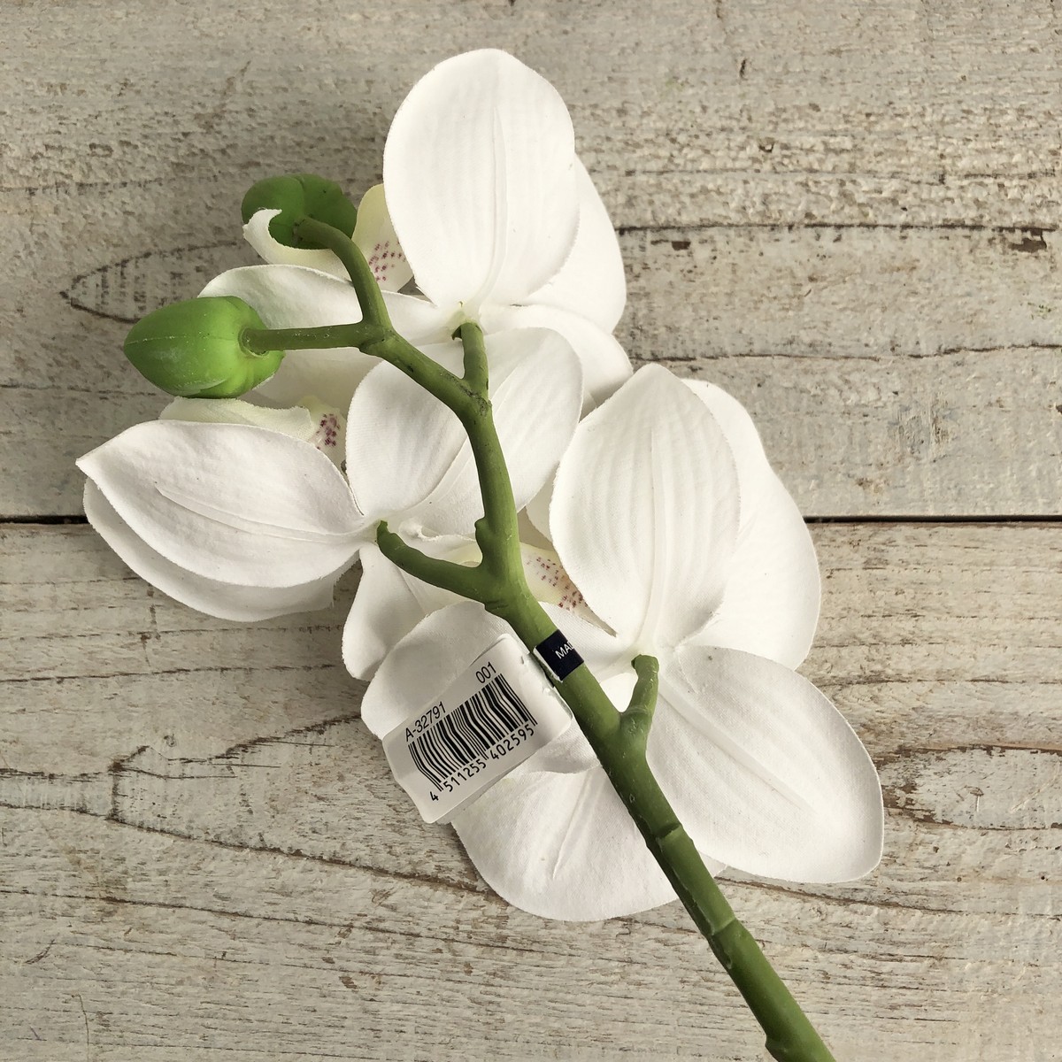 即日☆【造花】アスカ/コチョウランピック×3 つぼみ×2 ホワイト/A