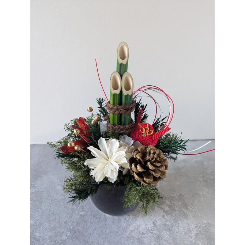 ドライ】GARDEN PALETTE MONO/門松 竹(3本組竹)緑 S/GPTK-01 - 花材