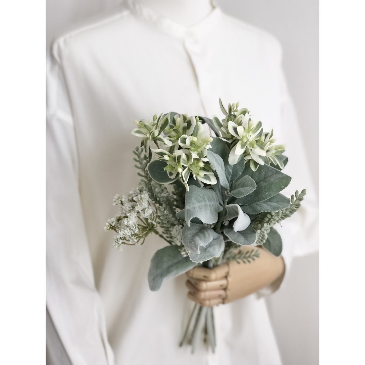 アウトレット◎即日☆【造花】YDM/ナチュラルグリーンブーケ グリーン