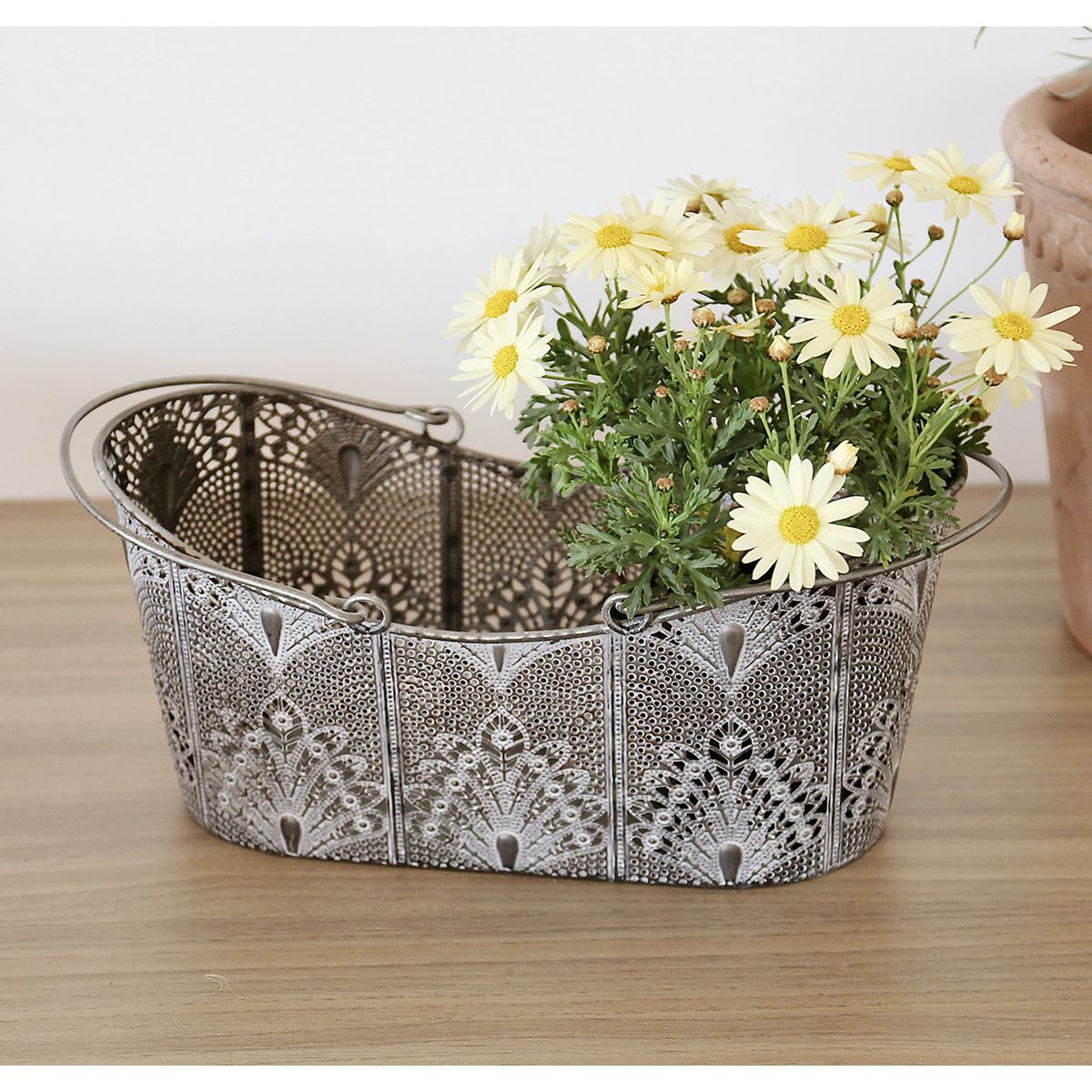 SOW/SCADINAVIANメタルフラワーバスケット Lサイズ/FJGK9003 - 花材