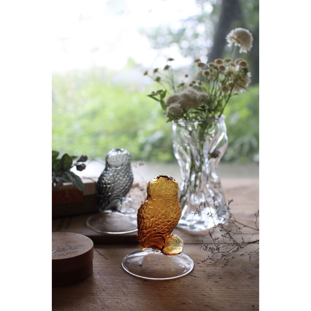 SOW/ガラス フクロウベース ブラウン/KEGY9000BR - 花材通販はなどんや