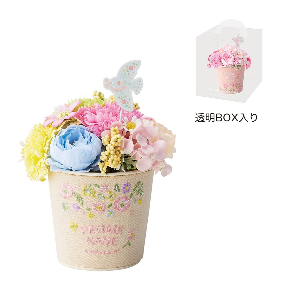 ソープフラワー】GREENHOUSE/刺繍ブリキソープフラワー ミックス/5249