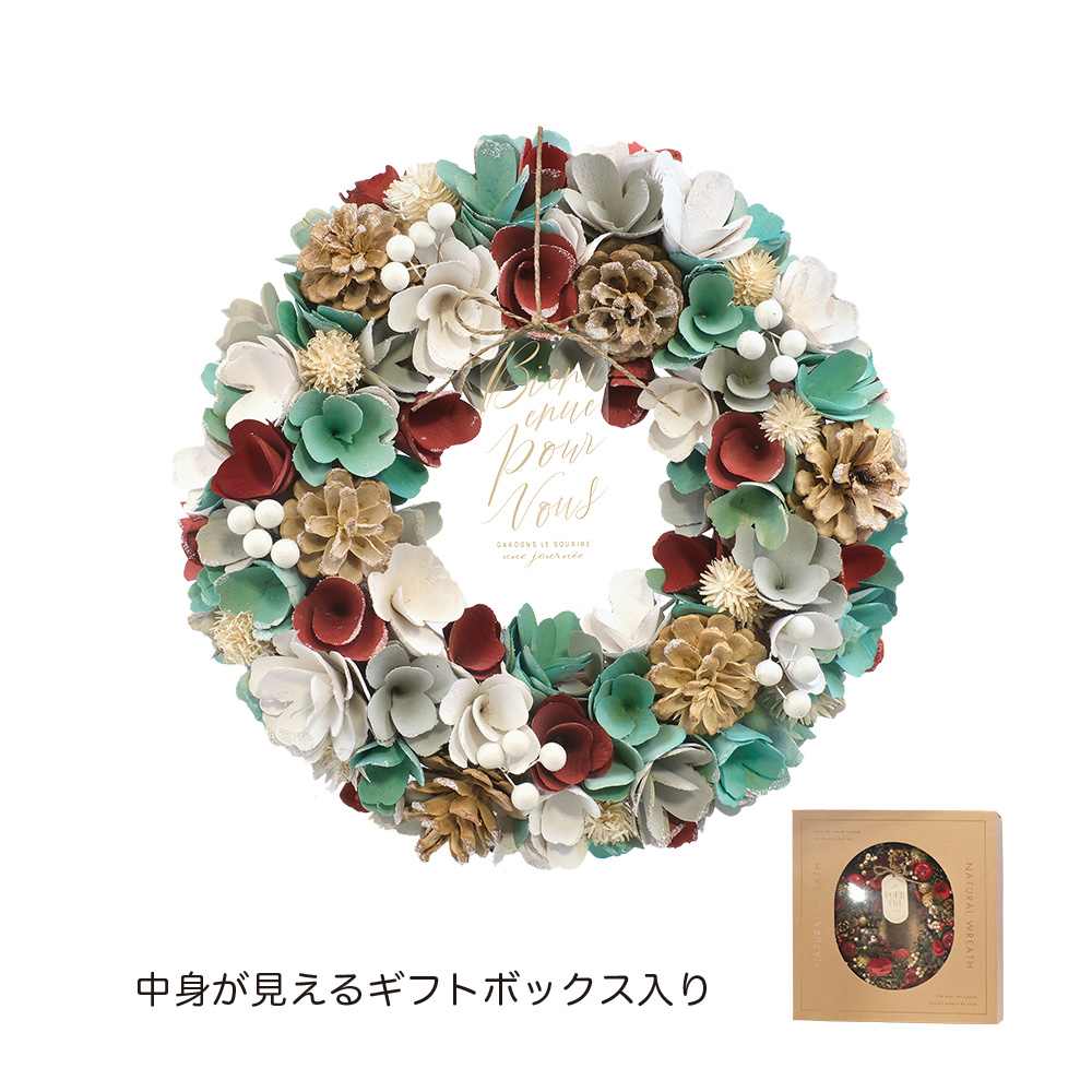 GREENHOUSE/CMナチュラルリースL フレンドリークリスマス/CM1620-A