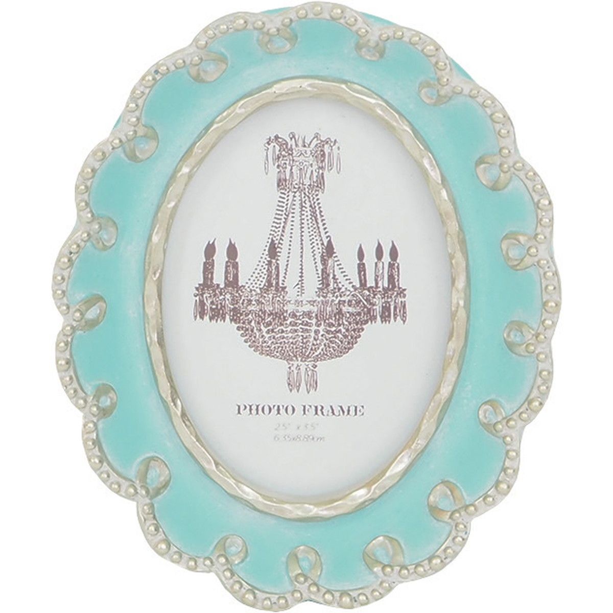 村田屋産業/ミニフォトフレームターコイズブルー/3473 - 花材通販は