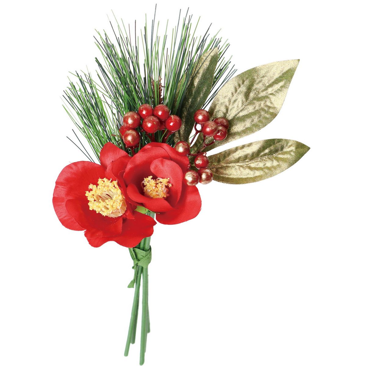 造花】YDM/椿ミックスバンチ レッド/FS-5454R - 花材通販はなどんや