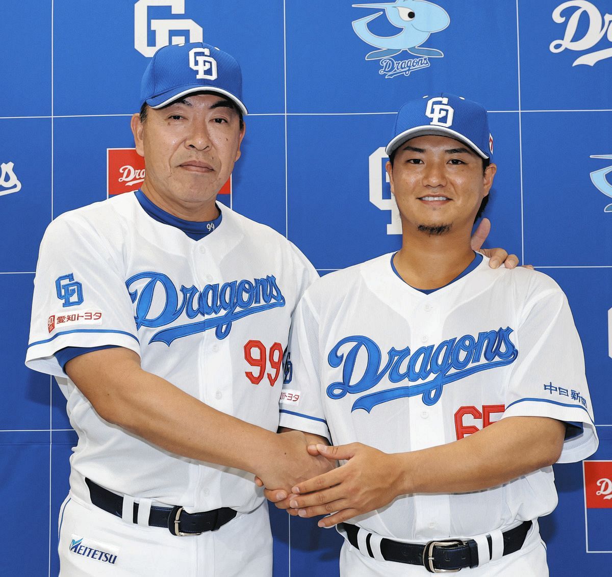 動画】「楽しみの気持ちが強い」佐藤龍世が中日入団会見 背番号65