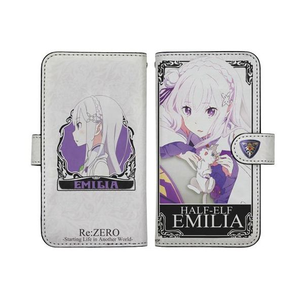 グッズ: Re:ゼロから始める異世界生活 エミリア手帳型スマホケース