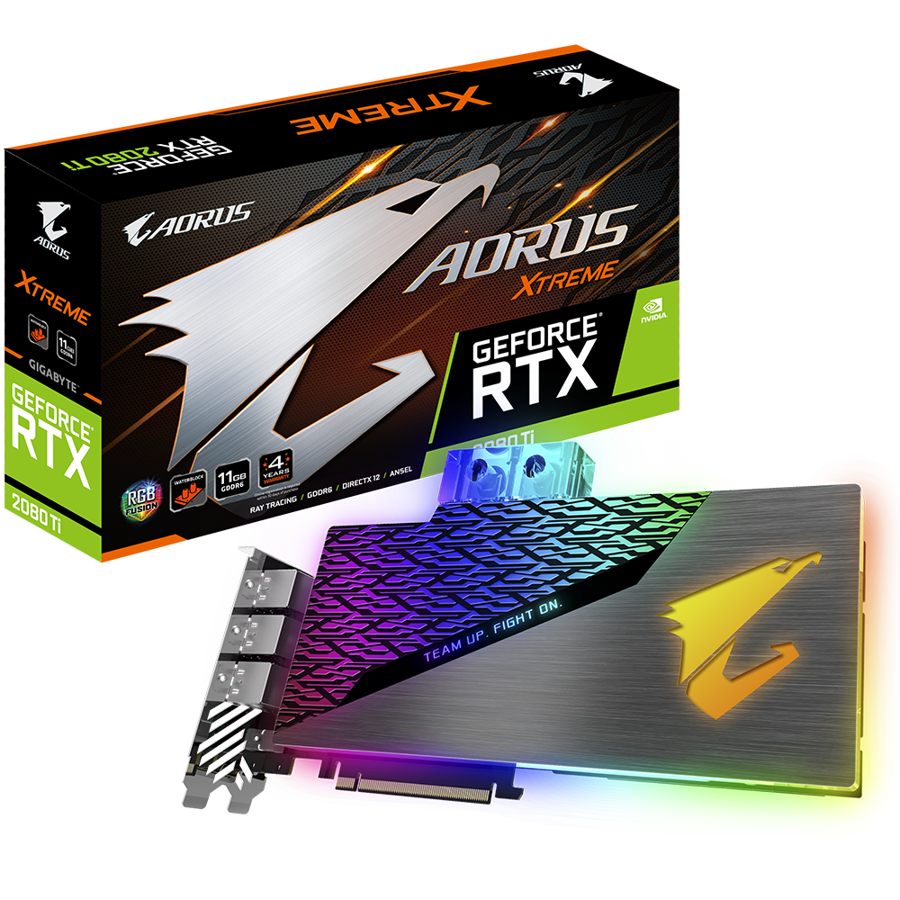 AORUS GeForce RTX™ 2080 Ti XTREME WATERFORCE WB 11G｜AORUS