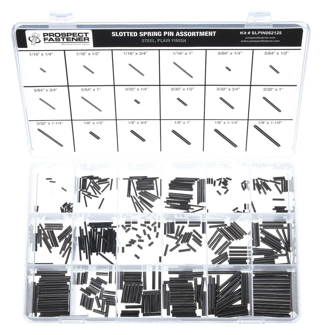 Std, Inch, Pin Assortment,405 pcs,18 Sizes - 6LF72|SLPIN156219