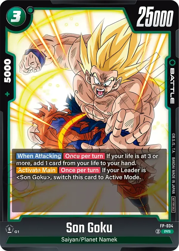 FP-034 Son Goku Dragon Ball Super Card Game Fusion World Card