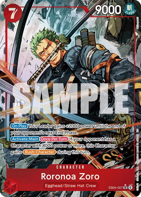 OP10-095 Roronoa Zoro One Piece Card Game Card | One Piece Card Game