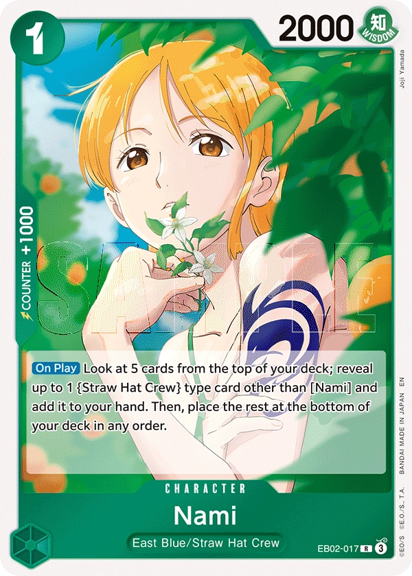 P-112 Nami One Piece Card Game Card | One Piece Card Game