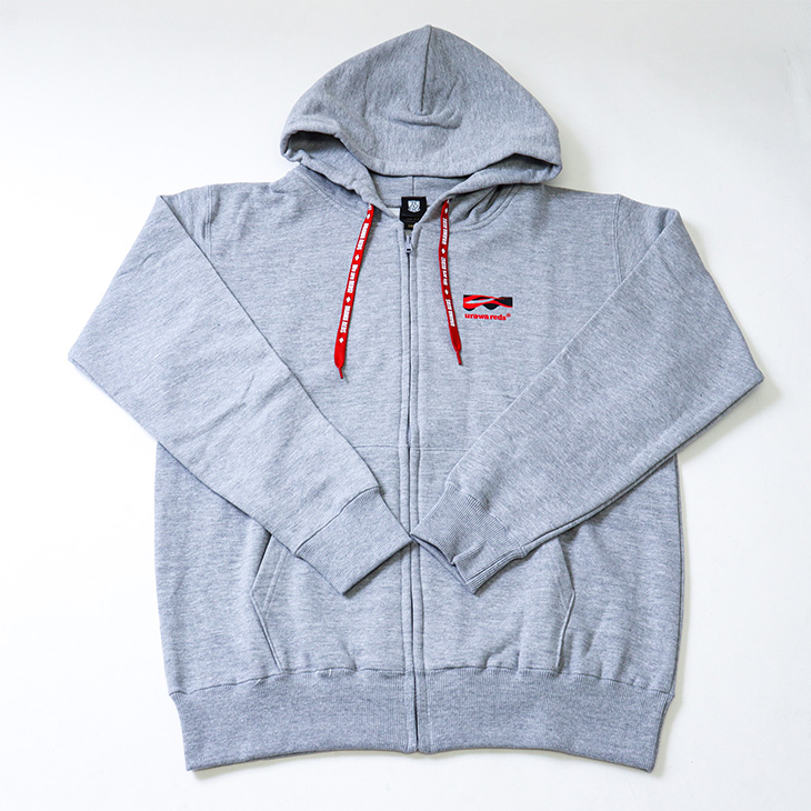 フルジップパーカー(Frost Wave/赤紐)/グレー | 浦和レッズオンライン